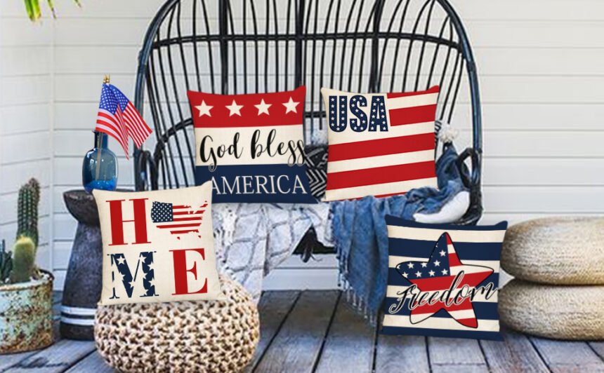 shop fourth of july throw pillows