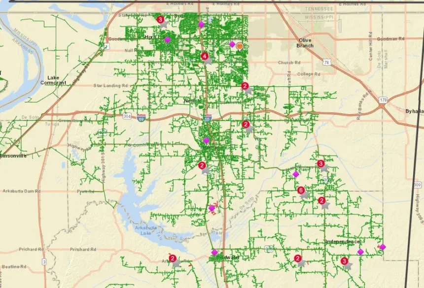 mlgw outage map